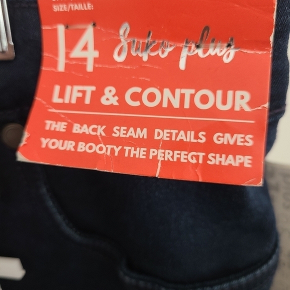 SUKO Lift & Contour Dark Wash Denim Jeans Size 14 NWT - Picture 5 of 6